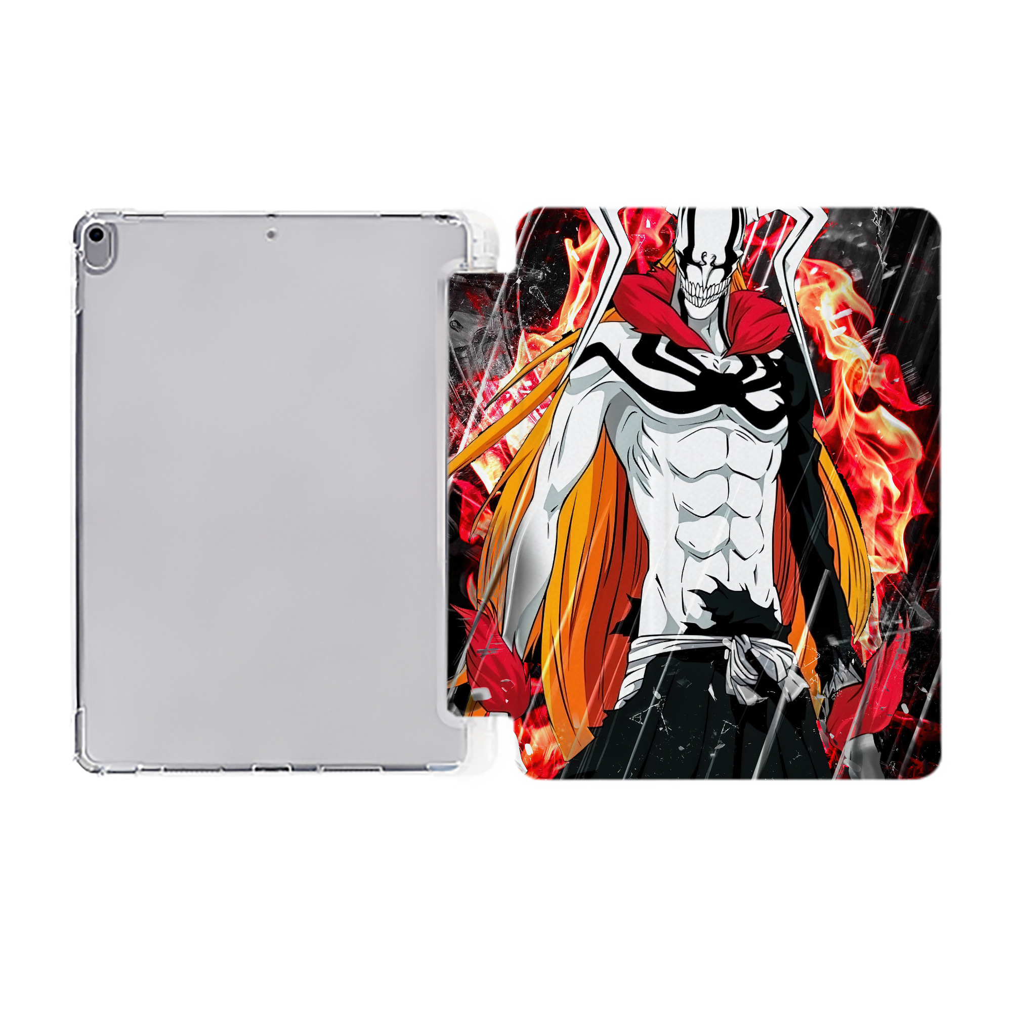 （画像用） ブリーチ BLEACH IPad ケース ペン収納付き 三つ折りスタンド PUレザー×シリコン 対応機種9.5/10.5/10.9インチ